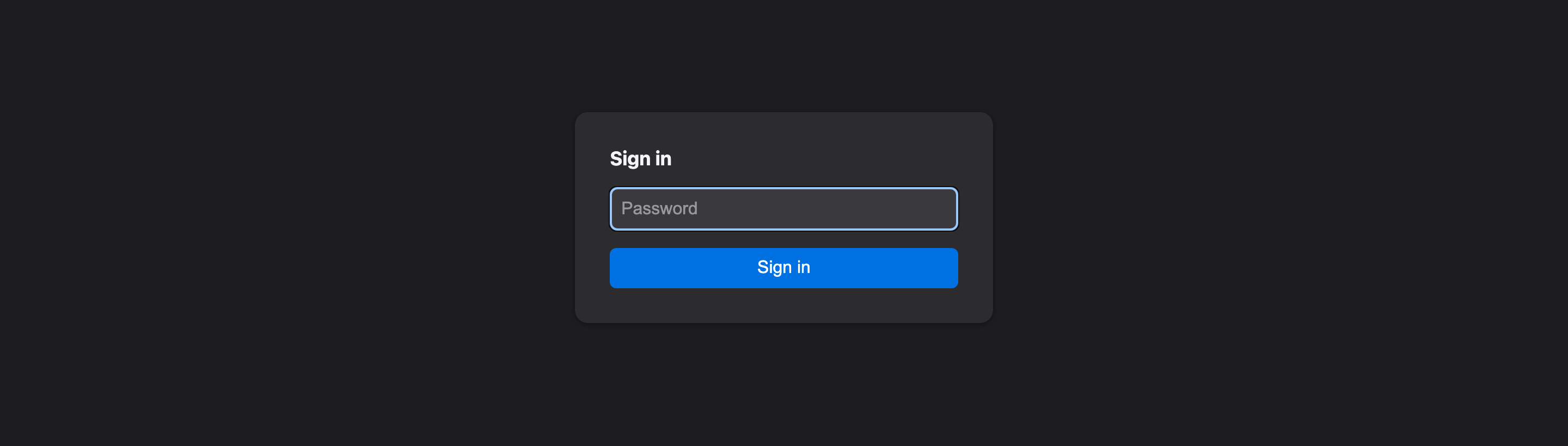 The local web UI is gated by the admin password you set at install.
